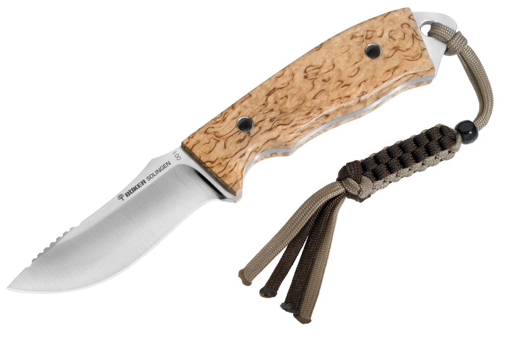 Böker Solide Wood Böker Solide Wood 120579 A rugged yet handy outdoor and hunting knife, designed by Swiss knifemaker and forger Thomas Kunzi.