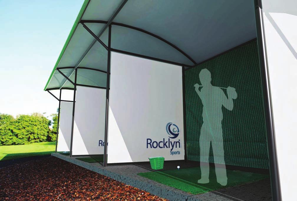 For golf practice we provide driving range bays for shelter from the elements.