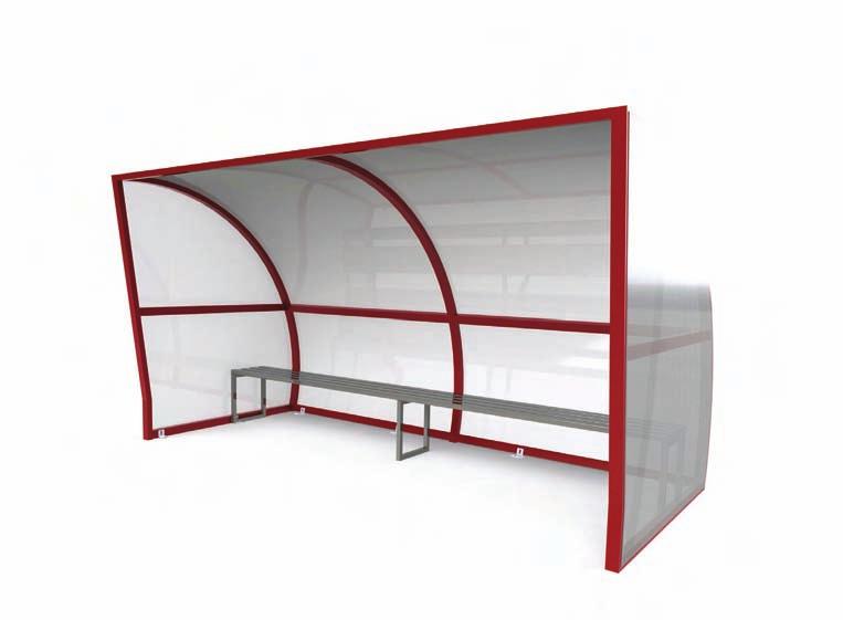 R1500 3600 1900 The TROOP dugout is a player shelter designed with sufficient height to allow standing.