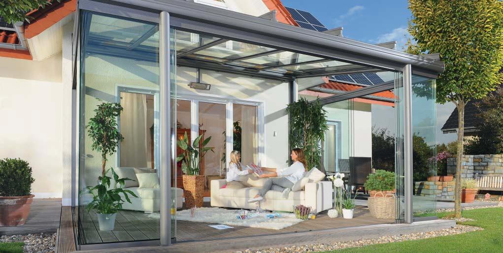 Flexible all-glass elements All-glass sliding door w17-c: allows you to operate several leafs as one block The leafs on the all-glass sliding door run on