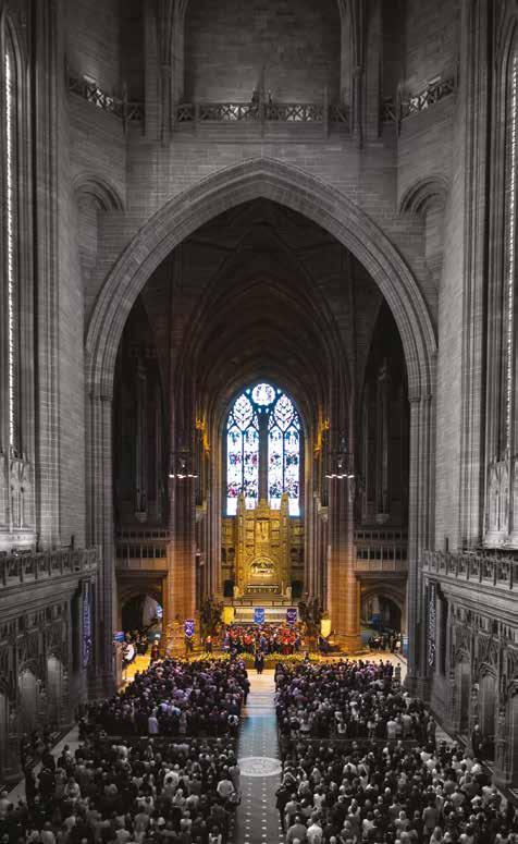 Liverpool Cathedral is a key asset in attracting international conferences to the city with its innovative use for banquets and receptions.