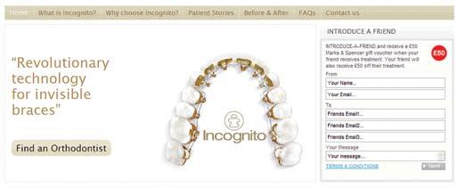 Find an Orthodontist We offer potential patients, who are seeking treatment with the Incognito Lingual System, an online Orthodontist Locator on our homepage www.incognito.net and www.hiddenbraces.co.uk.