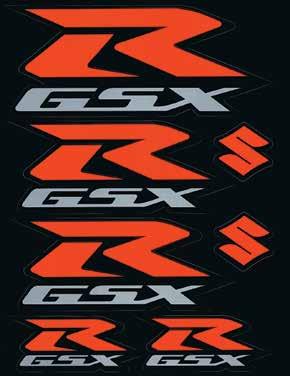 990A0-19066-WHT 7 x3 Reflective White C GSX-R COLOR LOGO DECALS GSX-R Logo Decals are perfect for toolbox, truck window or anywhere else you want to display the GSX-R logo.