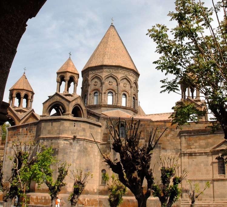 Day 19 Trip to Echmiadzin Today we will visit the town of Echmiadzin (UNESCO), located just 30 minutes outside of Yerevan and considered one of the holiest sites in Armenia.