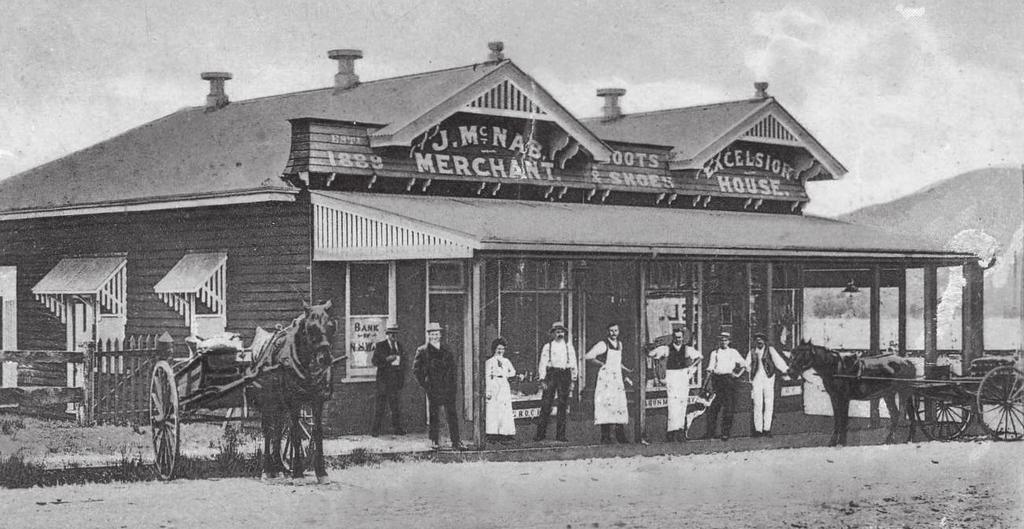 John McNab s store, built in 1909, later owned by the Burnett Bros who had stores at North
