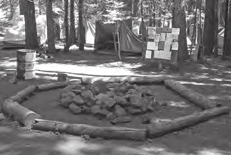 Scout skills are a troop activity. Staff members can help set up teaching demonstrations, pioneering projects, or other campcraft activities right in your campsite. any tent platforms.