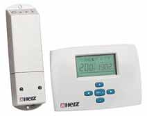 HERZ-ova bežična regulacija BELUX Regulator sobne temperature (odašiljač) s digitalnim prikazom sobne temperature, vrste pogona i prijemnik s kodiranim prijenosnim signalom.
