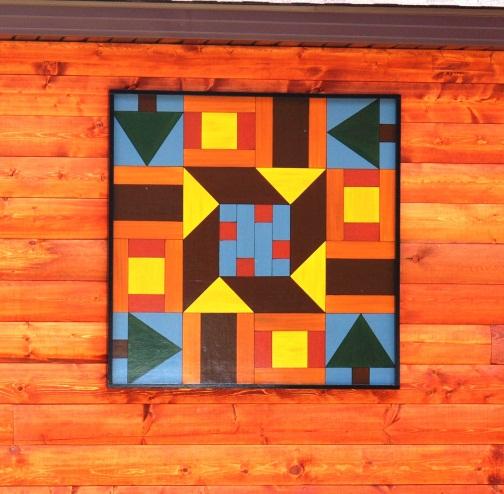 There are quilts and murals tucked away all around Marquette County. This one is on the Bayview Resort and Motel on Montello Lake.