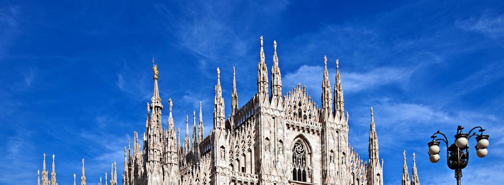 Day 7: Milan Today you ll travel to Milan a historic city, with a spectacular cathedral and enough ancient churches and galleries to keep you busy for a week.