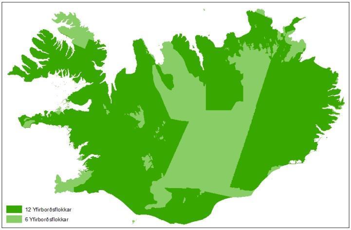 8. Niðurstöður Eins og fram hefur komið þá er Nytjalandsflokkunin ekki sambærileg fyrir allt landið.