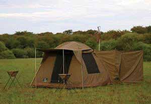 5m dome tents 3 windows Small front awning Ablutions are seperate and shared (maximum 6 guests sharing) EN-SUITE 3m x 3m dome tents 2 windows Small front awning Rear door access to 3m x 3m bathroom
