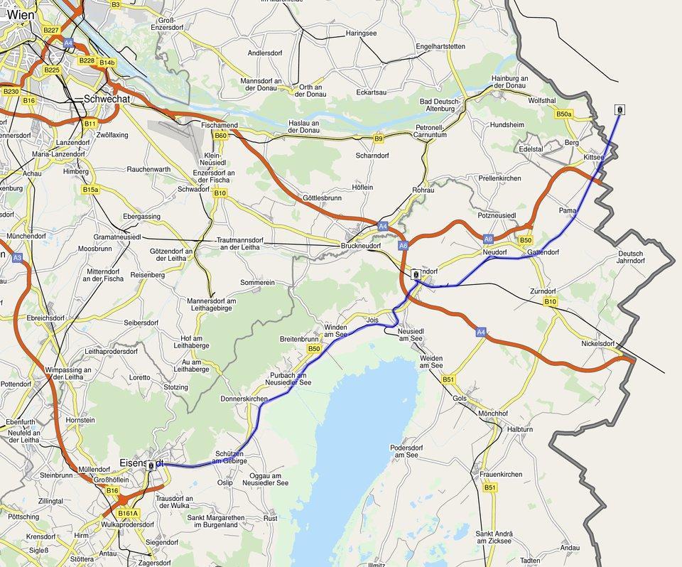 Scenarios: BA Eisenstadt railway connection Incorporation into the
