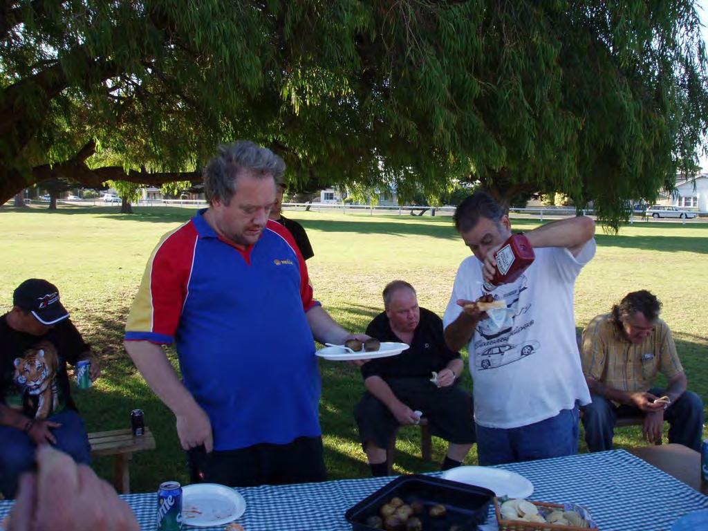 Queenscliff Lodge BBQ for lodgers break from their