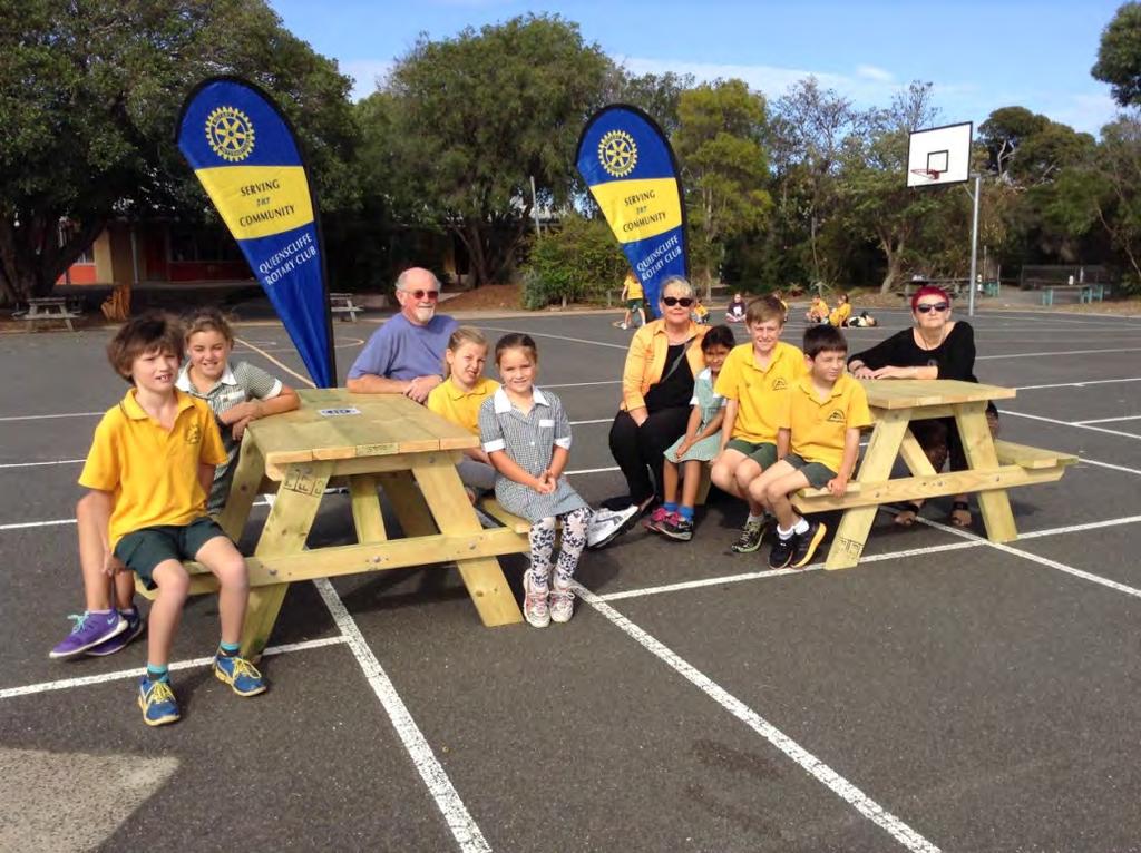New Picnic Tables donated to