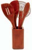 J33-9913 3 pc. Red Stone Oak Set Includes 9 (23 cm) Rice Paddle, 12 (30 cm) Spoon and 13 (33 cm). J33-1002 5 pc.