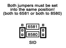 (it also works with one SID only) Be careful to select the SID socket by SID version.