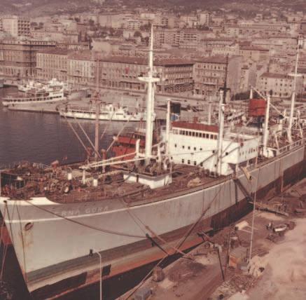 Motorni brod Crna Gora u riječkoj luci, PPMHP Motorni brod Nikola Tesla Brod Nikola Tesla pripadao je brodaru Jugolinija, od 1992. nazvanom Croatia Line, iz Rijeke.