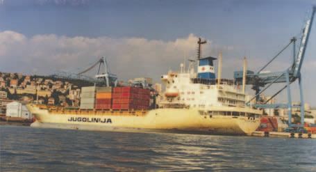 Zadnje desetljeće - linije plovidbi brodova Jugolinije (Croatia Linea) u periodu od 1989. do 1997. Razdoblje od kraja osamdesetih godina 20. stoljeća pa do 2000.
