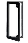 700H x 395W (mm) 635H x 330W (mm) 600-00201 Service Door #4 (Black) - Great for gas cylinders and bbq s. Has two pushbutton latches with locks and is watertight and UV resistant.