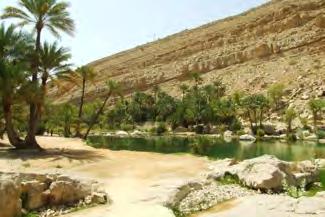 The setting is magnificent and it is possible to walk along the wadi or go