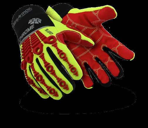 4036 Chrome Series Waterproof SuperFabric brand material palm provides ANSI/ and CE Level 5 cut resistance (interior layer) H2X waterproof liner: glove passes EN 659:2003 for waterproof testing under