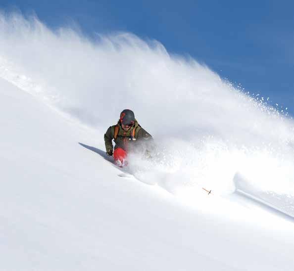 Freeride Roby Trab Carosello 3000 in Livigno is the door to vast areas of ungroomed and unsupervised fresh snow slopes where you can ski surrounded by nature.