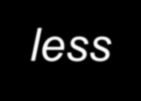 less with