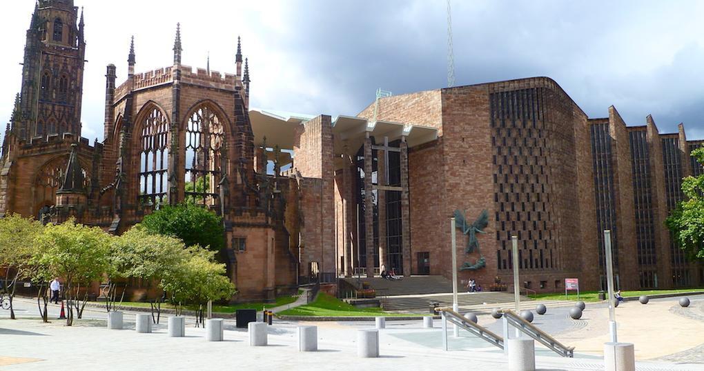 5. Coventry Cathedral Coventry Cathedral has an interesting history. The original cathedral was bombed during the second world war, resulting in its near complete destruction.