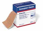 20 Coverplast Classic Fabric Dressings Fabric First Aid Dressing Ideal for use with cuts, lacerations and skin loss wounds Absorbent, low-adherent pad backed by a high quality stretch fabric