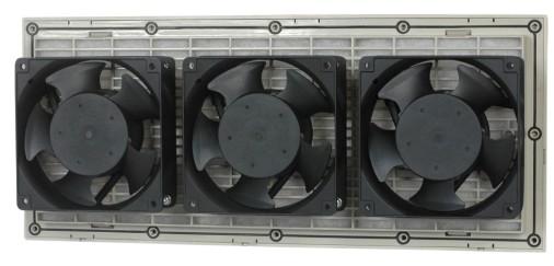 Plastic FILTER FAN PACKAGES Injection Molded Plastic Efficient, Quiet Ball Bearing Fans Polypropylene Filter Pad Snap-on grille for easy filter maintenance Angled louvers to resist moisture Package