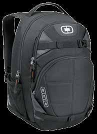 OGIO REBEL BACKPACK Padded interior laptop compartment fits most 17 in.
