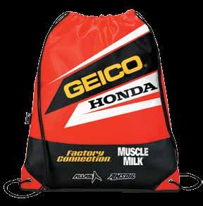 SMOOTH INDUSTRIES GEICO HONDA 12 PACK COOLER Made of 420-denier polyester, is fully insulated and comes with an adjustable shoulder strap Plenty of pockets provide storage,