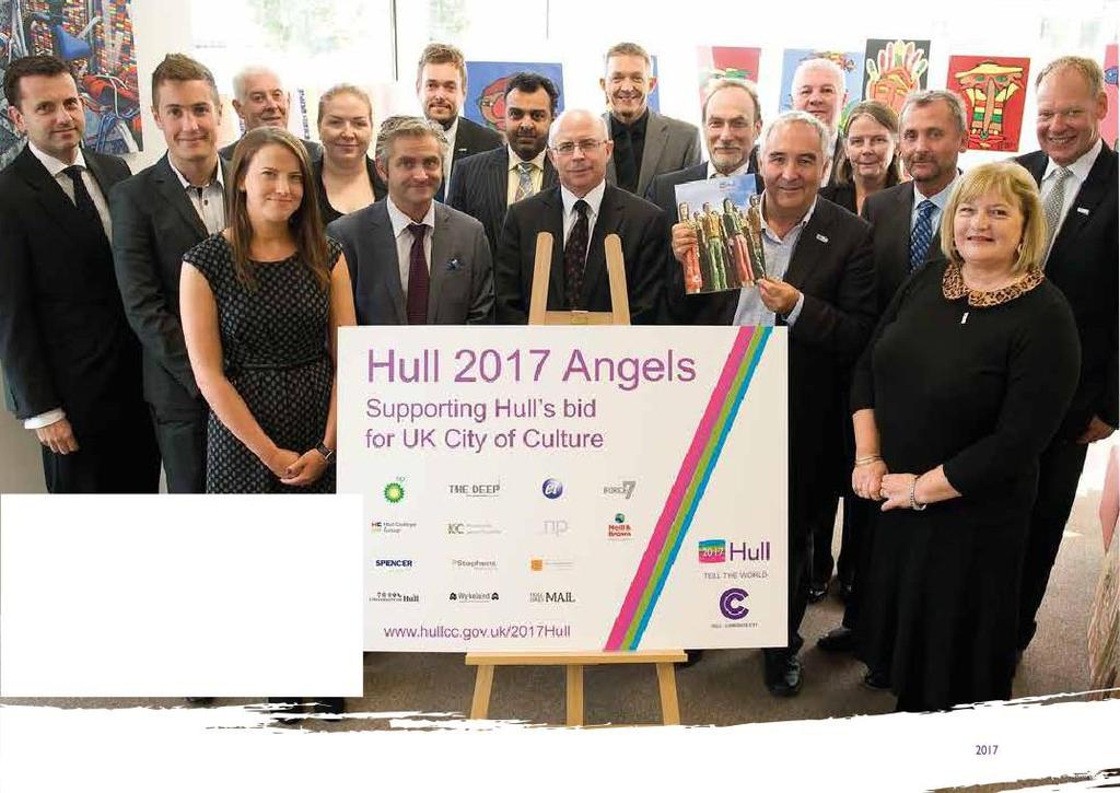 ...to winning the support of the local business community 22 Hull 2017 Angels donated 17,000 each