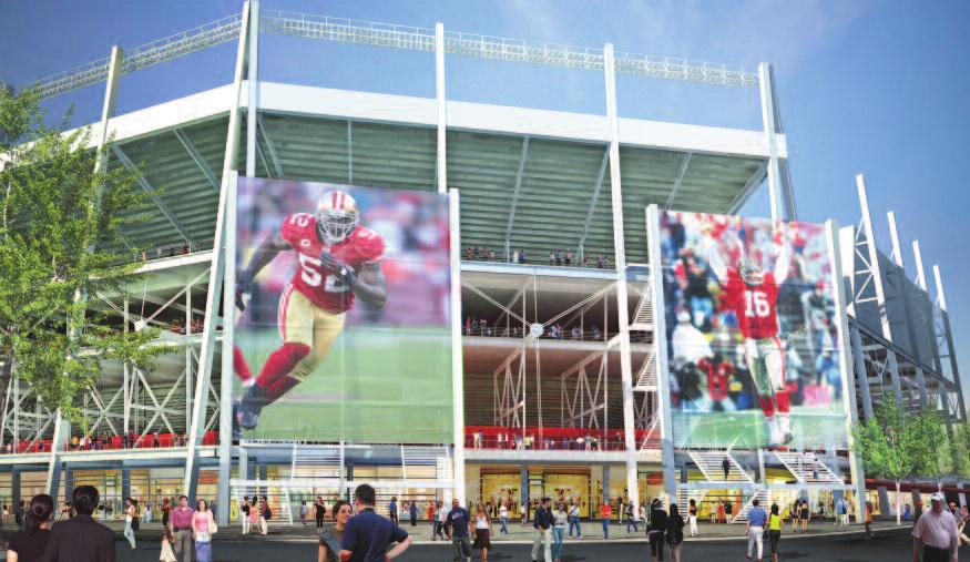 THE FIRST STADIUM DESIGNED WITH THE ENVIRONMENT & INNOVATION IN MIND EARLY IN THE PROCESS, 49ERS OWNERSHIP CHALLENGED THE STADIUM S DESIGNERS TO TAKE A GREEN APPROACH TO THE DESIGN.