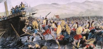 Section 3 The Battle of Marathon The Battle of Marathon, between the Greeks and the Persians, was the first battle in the Persian wars.