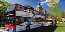 TOURS Hop-on Hop-off City Tour The city tour leads you to the most impressive sights of Hannover.