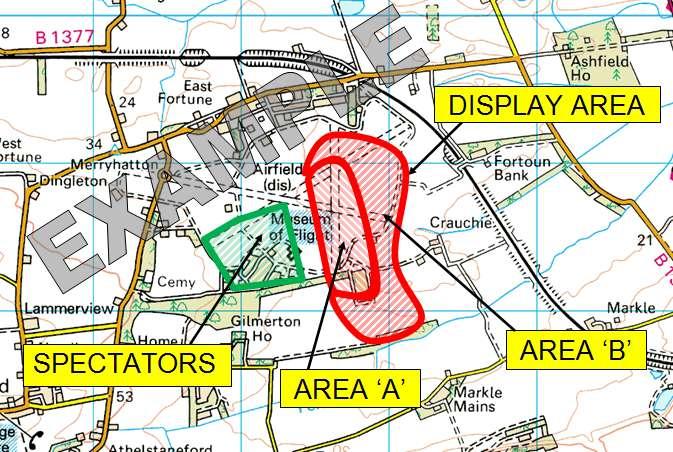 Chapter 2 - Applying for a Flying Display or Special Event The following example illustrates a case where sub-areas have been used. 2.10 For further information on Display Areas and associated sub-areas see Chapter 5.