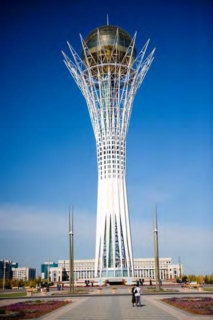 BAITEREK - A SYMBOL OF MODERN ASTANA Kazakh legends have it that on the World River bank, there grows the Tree of Life, called Bayterek.