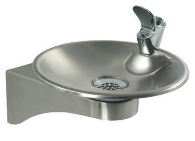 GWF55 is a pedestal-mounted, round drinking fountain that is economical