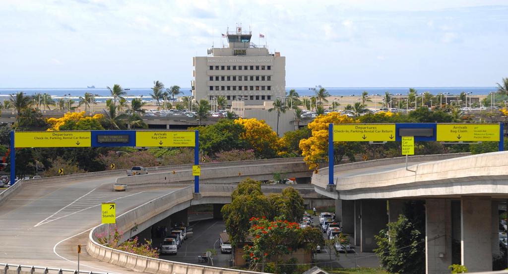 HNL Roadway/Terminal Signage Improvements Honolulu International Airport Public Benefit: Coordinates direction
