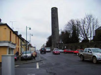 Columba s Church and grounds, including the Round Tower and High Crosses, the 10th century St. Columcille s House, and the 18th century Spire of Lloyd. 5.3.