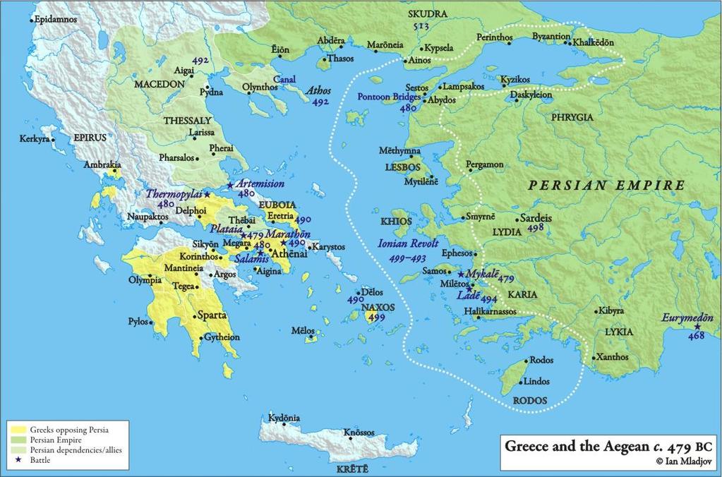 LISA 2. 196 Greece during the Persian Wars 490-480 BC.
