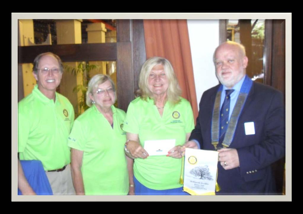 Rotary Club in Winhoek Namibia Neal Cox, Pat Bigbee and Rachel Killebrew attended Rotary Club in Winhoek, Namibia and presented them with a
