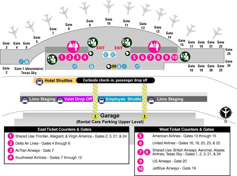 AIRPORT MAP: More information may be obtained by checking the Austin-Bergstrom International Airport (ABIA) website: http://www.austintexas.gov/airport.