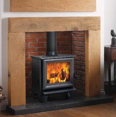 Napier Wood Burner Featuring a design with a wide appeal, this smaller, wood-burning stove combines great heat output with a handy cook top.