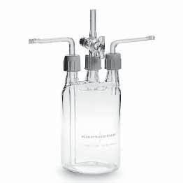 Woulff s Bottle, 500 ml Used between suction flask and vacuum source.