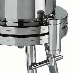 Stainless Steel Holder with 2 Liter Capacity, for Sample Preparation and Sterile Filtration of Serum This device is perfectly suited for the removal of insoluble components from samples for the