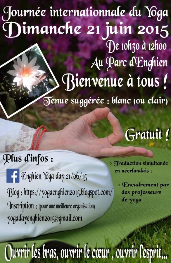 IYD Celebrations in Belgium - Enghien City: Enghien Event: Enghien Yoga Day 2015