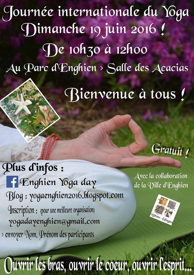 IYD Celebrations in Belgium - Enghien City: Enghien Event: Enghien Yoga Day 2016 Location: Parc d