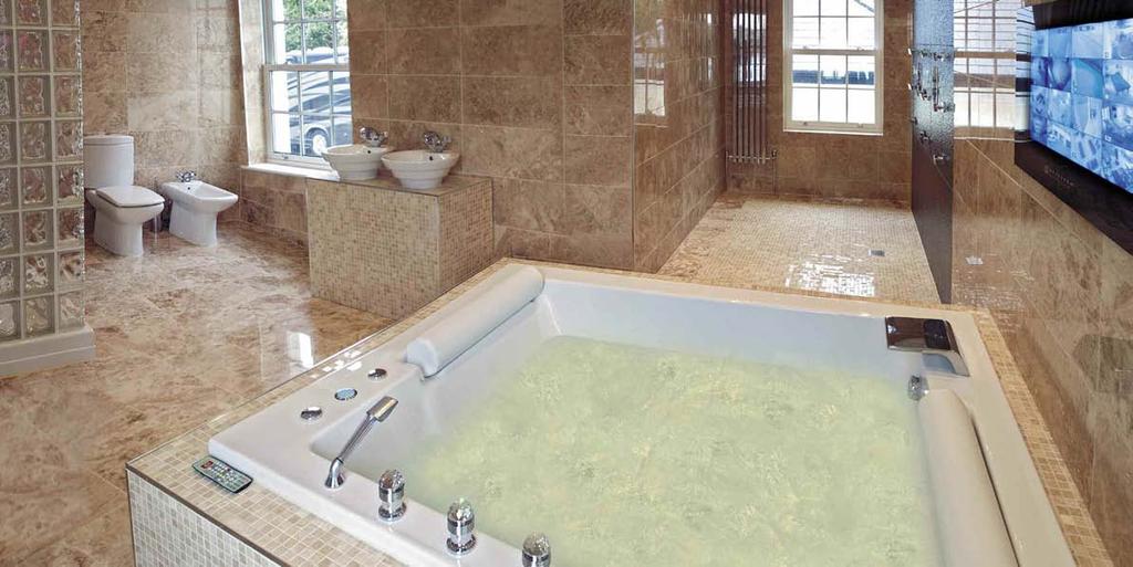 Master Bathroom Featured with an oversized double spa bath